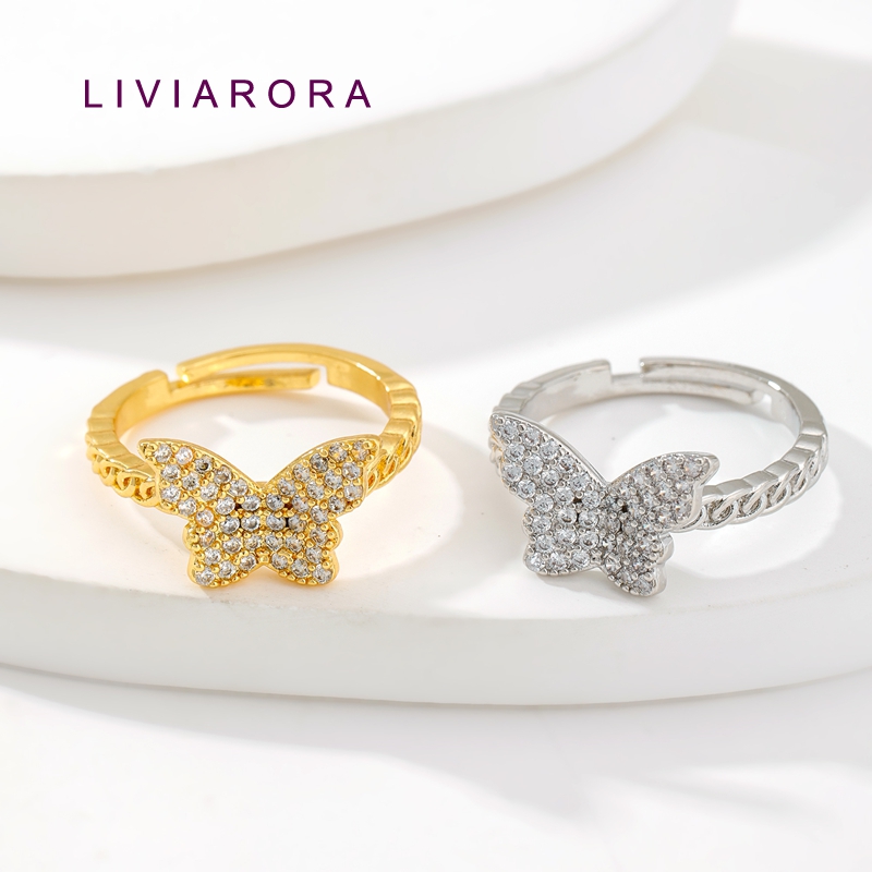 Ring Set Adjustable - 1/2/4 шт. позолоченные латунные кольца с