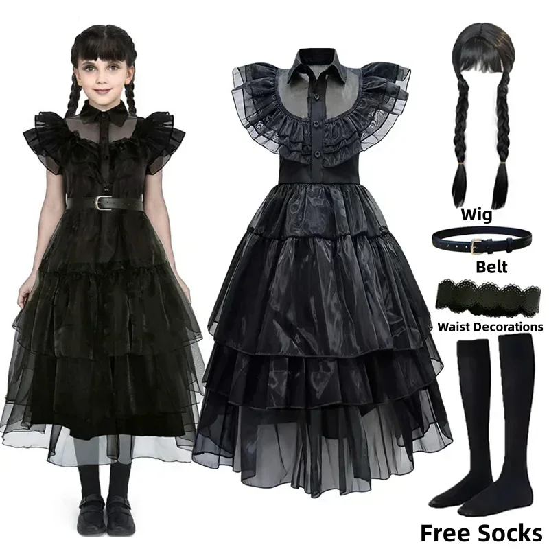 Women'S Accessories Clothing - Черное платье принцессы-ведьмы для девочек, костюм