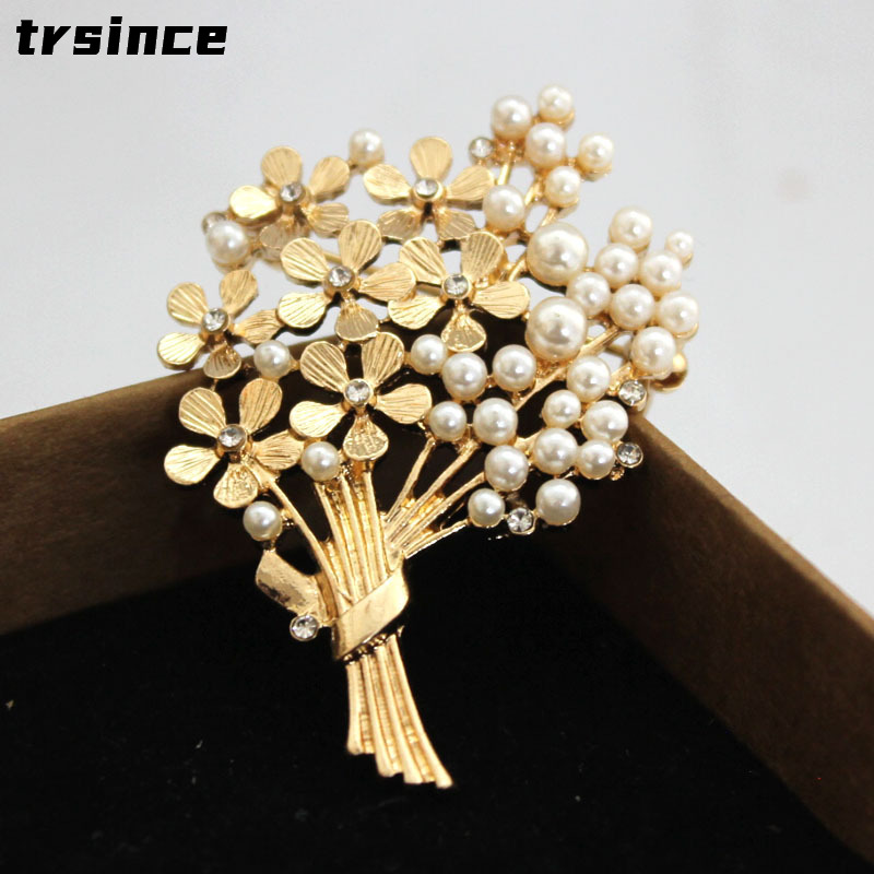 Women Accessories Bouquet - Женская Нежная брошь в виде букета