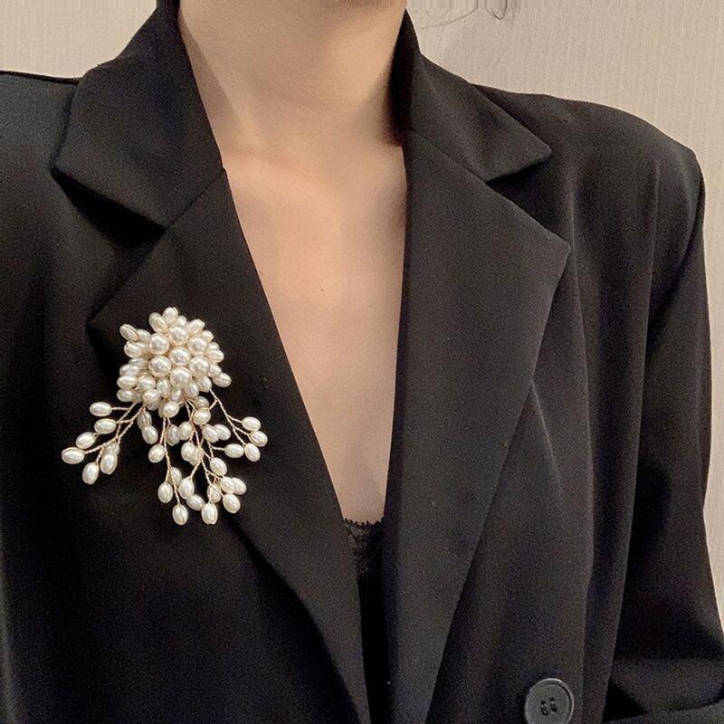 Women Accessories Bouquet - Винтажная элегантная брошь с жемчужным цветком
