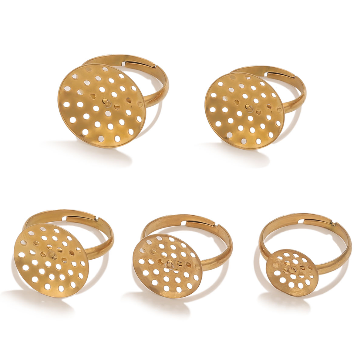 Ring Set Adjustable - 10 шт./лот, основание для колец из