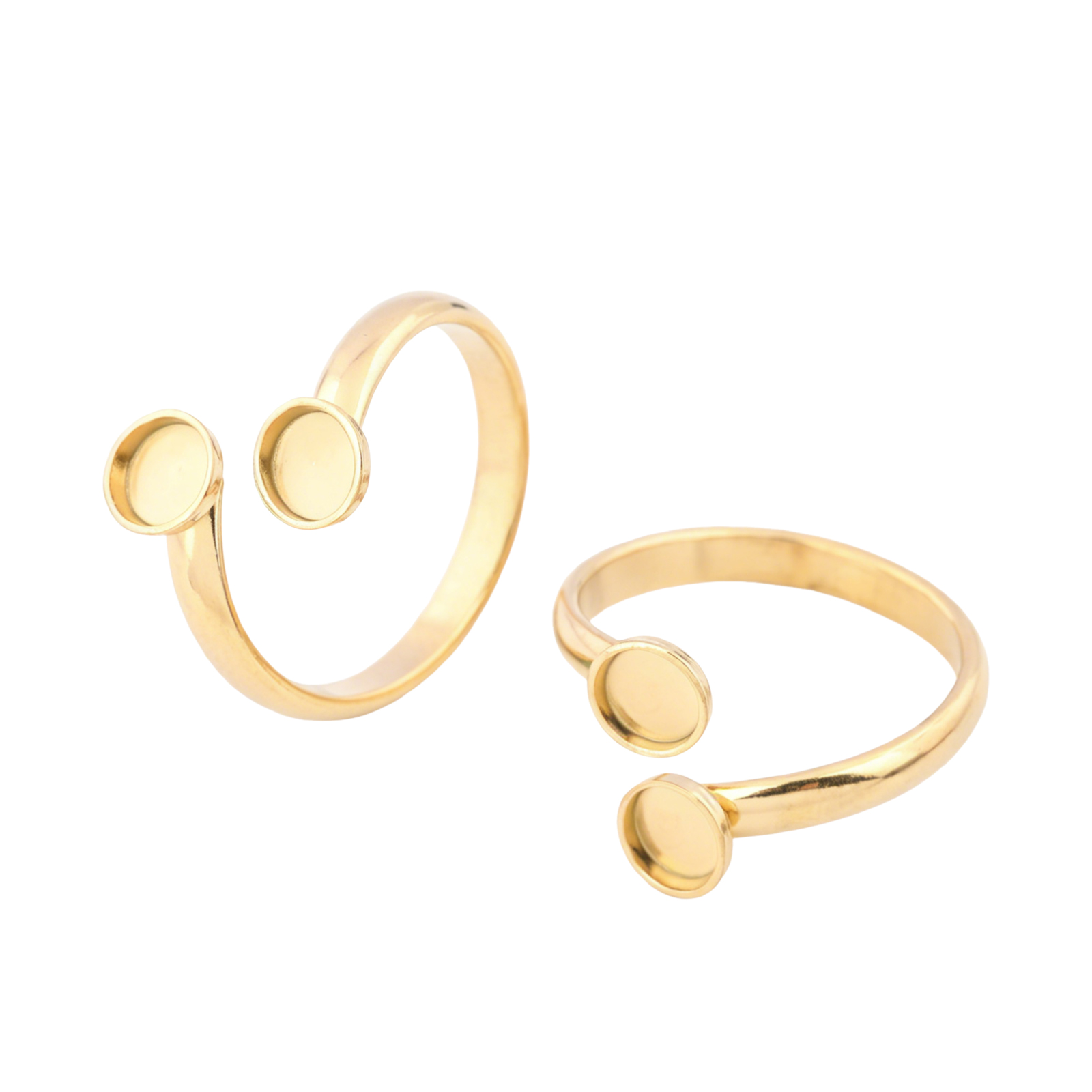 Ring Set Adjustable - 10 шт. регулируемых позолоченных колец из
