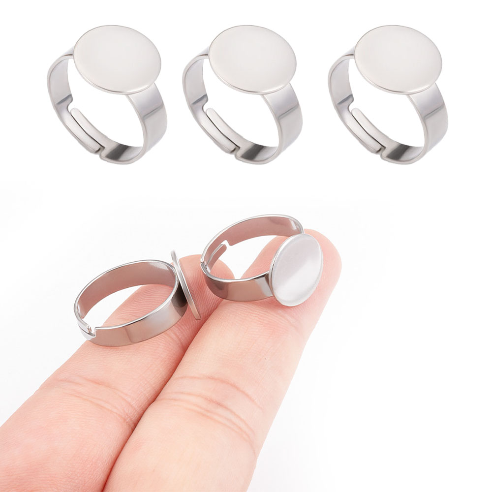 Ring Set Adjustable - 10 штук регулируемых колец из нержавеющей