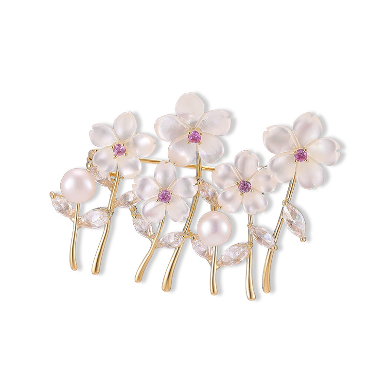 Элегантная белая брошь OKILY с – обзор и цена Women Accessories Bouquet