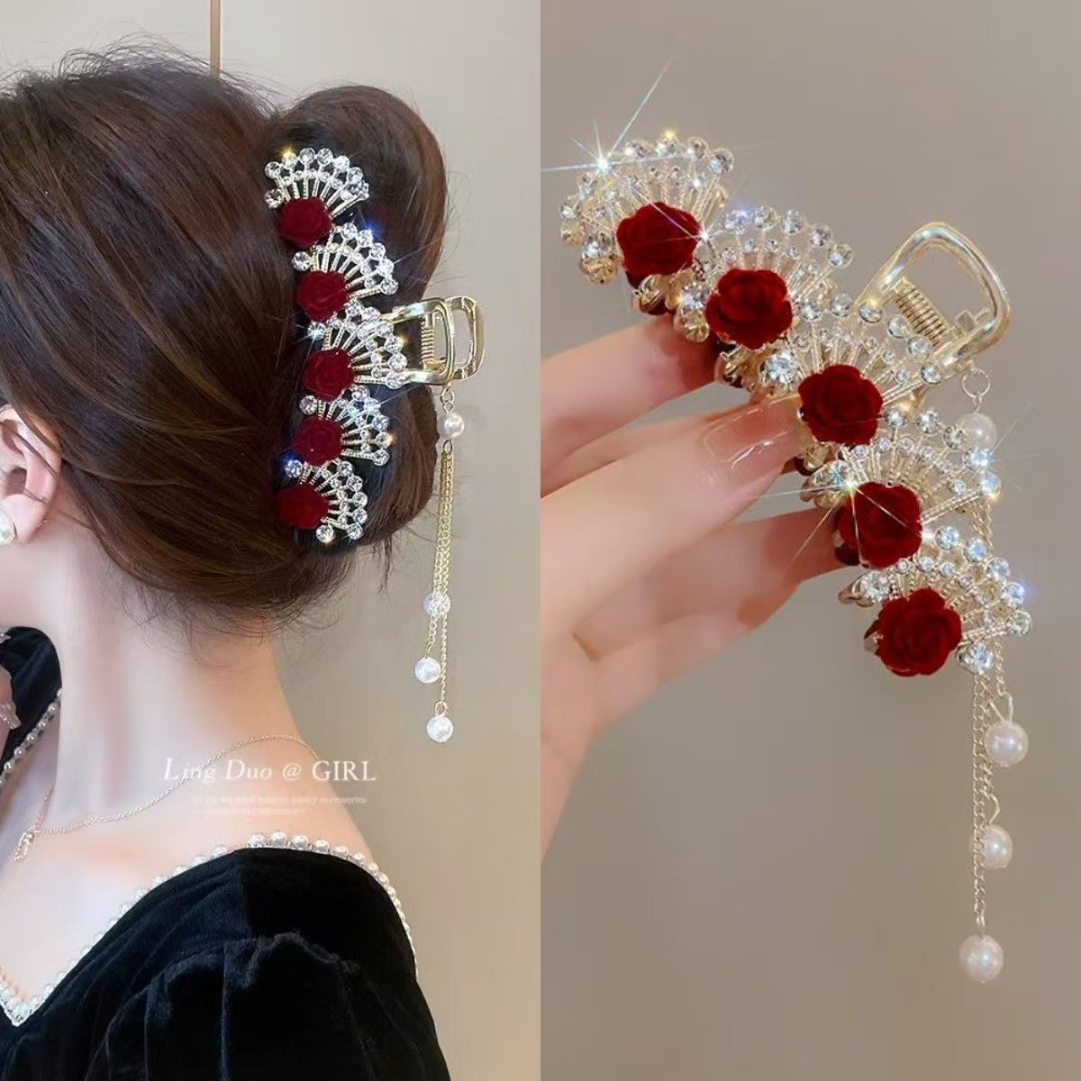 Винтажная красная заколка для  – обзор и цена Women'S Accessories For Formal Wear